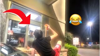 DRIVE THRU RIZZ PRANK TOO FAR [upl. by Arlie]