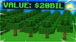 This Tree Farm Makes Billions  Minecraft Skyblock  PvPWars [upl. by Thurstan]