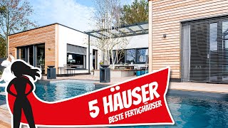 TOP 5 Die besten Fertighäuser 2020  Hausbau Helden [upl. by Reffotsirk]