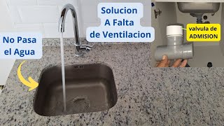 A falta de VENTILACION EN TU DESAGUE  Te presento las válvulas de ventilación o ADMISION [upl. by Denzil522]