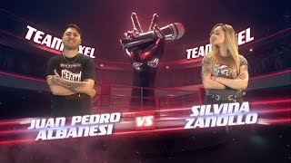 ¡Axel y Becky G preparan a Juan Albanesi y Silvina Zanollo para la batalla  La Voz Argentina 2018 [upl. by Ailimat304]