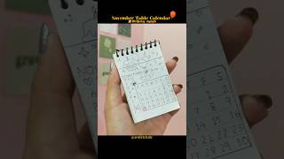 November Table Calendar 🤍 my birthday month birthday drawing diy calligraphy doodle [upl. by Ardnauqal]