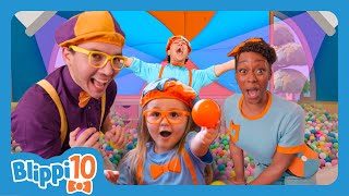 Play and Learn with Blippi and his Buddies   10 year Anniversary Special  Blippi Top 10 Moments [upl. by Nauqed754]