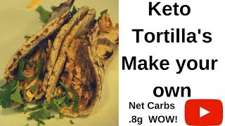 Low Carb Tortilla Recipe 😱 Only 08carbs [upl. by Lorenzo]