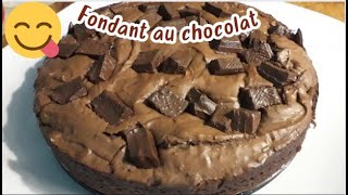 Fondant au CHOCOLAT recette simple et rapide 🍫🍫😋 fondant chocolate [upl. by Kellene]