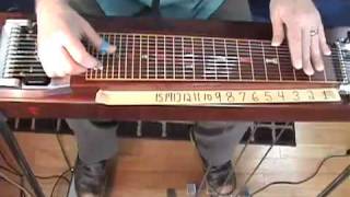 PEDAL STEEL FOR THE BEGINNER  HOW TO PLAY A quotGquot MAJOR SCALE  wwwOnlineLessonVideoscom [upl. by Aitret]