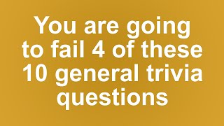 General Knowledge For Trivia Lovers [upl. by Lashondra]