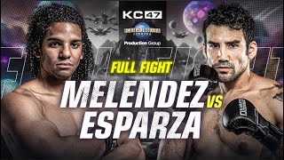 Luis Melendez vs Jose Esparza  Full Fight  POST FIGHT BRAWL  Karate Combat [upl. by Vivi]