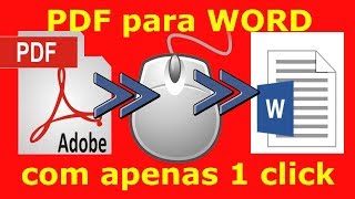 Converta PDF para Word com apenas 1 clique  Sem baixar programa [upl. by Maillliw246]