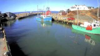 Spring Tide Timelapse Halls Harbour HD [upl. by Annayat]