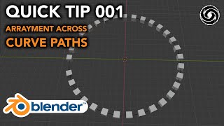 Blender Quick Tips 001 Using Array Modifier Along Curve Paths Blender 282 Tutorial [upl. by Dorothy]