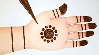 Easy Simple dotted mehndi trick  Stylish Mehndi designs for hands  Gol tikki mehandi design [upl. by Ravert]