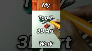 My Top 7 3D Art Work 💀 shorts youtubeshorts shortsart art artist drawing 3dart rahiljindran [upl. by Ahsinod]