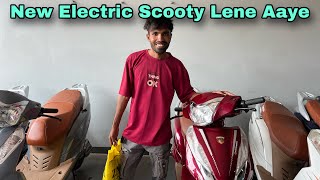 New Electric Scooty लेने आए  Santosh Rokade [upl. by Wanonah527]