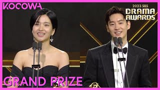 Grand Prize Winners Lee Je Hoon amp Kim Tae Ri  2023 SBS Drama Awards  KOCOWA [upl. by Wsan]