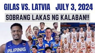 GILAS PILIPINAS VS LATVIA gilaspilipinas philippinebasketballassociation [upl. by Jonas240]