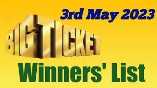 Big Ticket winners list 3rd May 2023 [upl. by Didi251]