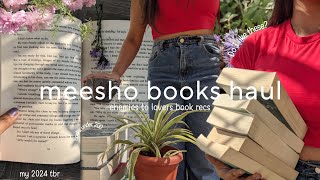 Meesho books haul part 2📦Romance and thriller book recs❤️‍🔥My 2024 tbr🗒️ [upl. by Rosina]