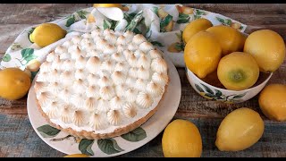 Crostata Con Curd Di Limone E Meringa Italiana  Lemon Meringue Tart [upl. by Islek973]