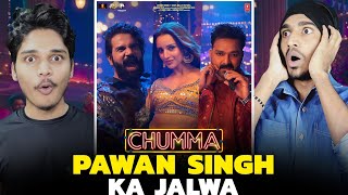 CHUMMA 💋 Song Reaction  Vicky Vidya Ka Woh Wala Video  Pawan Singh [upl. by Ateuqram]