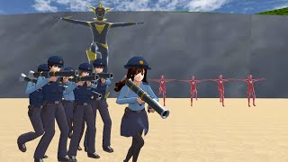 How to play police koban officers defeat dangerous sheckers  Sakura school simulator gameplay [upl. by Anneliese862]