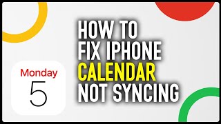 How To Fix iPhone Calendar Not Syncing [upl. by Asinet]