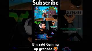 🗣️Bin zaid gaming op grenade 🥵 freefire subscribe free fire short tondegamer [upl. by Nidnal430]