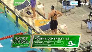 CATE CAMPBELL WORLD RECORD 100 FREE STYLE SC [upl. by Amari]