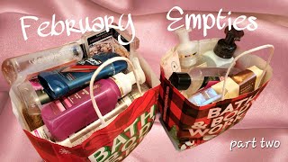 MASSIVE February Product Empties🗑️Part Two 2023 trashtalk [upl. by Bettina130]