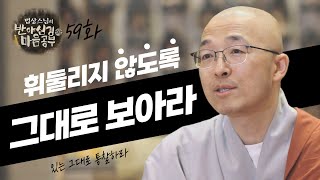 있는 그대로를 통찰하라 아니면 평생 휘둘리며 살 것이다  법상스님의 반야심경과 마음공부 59회 [upl. by Riffle653]