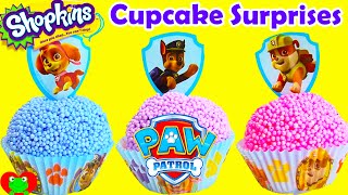 24 Paw Patrol and Shopkins Cupcake Surprises [upl. by Edla567]