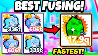 THE BEST FUSING METHOD PET SIMULATOR X KAWAII UPDATE ROBLOX  FASTEST FUSE METHODS [upl. by Zenas]