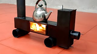 How to make a wood stove  The fireplace is so simple [upl. by Eah]