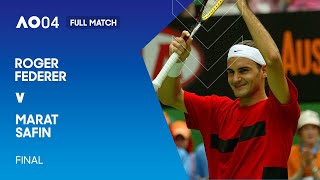 Roger Federer v Marat Safin Full Match  Australian Open 2004 Final [upl. by Otipaga]