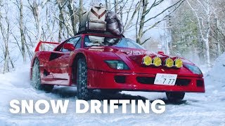 CRAZY Winter Drift  Snow Drift RUSSIAN ILLEGAL DRIFT 雪ドリ [upl. by Gefen]