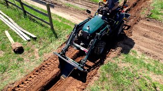 THIS TOOL DOES IT ALL TRENCH DITCH ROOT PLANT HAUL 💪 [upl. by Iahc]