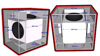 Updated 21quot Quad sub Horn Bandpass 6th order [upl. by Negyam]