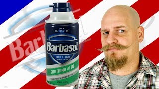 Barbasol Shaving Cream  Soothing Aloe [upl. by Aicenet551]