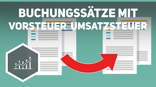 Buchungssätze mit Vorsteuer und Umsatzsteuer  Externes Rechnungswesen [upl. by Watson]