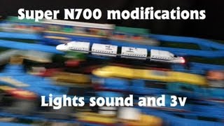 Plarail N700 Super modified by Ucwepn lights and sound on 3v power [upl. by Dombrowski]