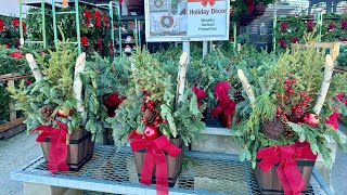 Home Depot Garden Center Winter 2024 Sale Holiday Pots Christmas Decor Deals amp New Arrivals [upl. by Yelnek]