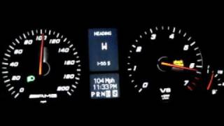 Mercedes C55 AMG Kleemann S7 58mph to 123mph [upl. by Clementine945]