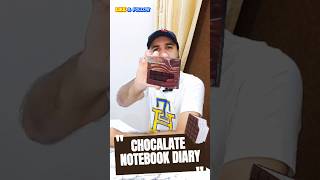 🍫 Chocolate Notebook Diary Review  Fun amp Unique Stationery stationery notebook chocolate diary [upl. by Enyrehtak476]