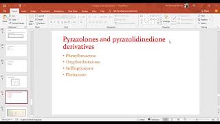 Pyrazolones and pyrazolidinedione derivatives  Analgesics and antipyretics by maam Sana Muzaffer [upl. by Rexford582]