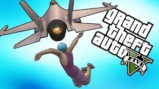 GTA 5 Turbinas DO MAL Momentos Engraçados Brincadeira com Jatos MataMata GTA V Online [upl. by Aynam]