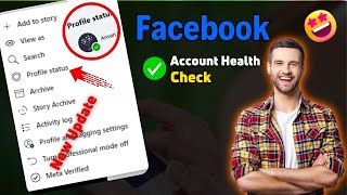 How to Check Facebook Profile Status 2024  Facebook Health Checkup  Kaise Kare [upl. by Iddo]