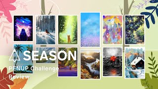 PENUP Challenge Review  Lets Draw Season [upl. by Kliment]