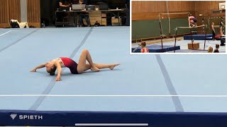 Kür Wettkampf LK3 Sprung Barren Balken Boden 🤸‍♂️ Gymnastics Competition [upl. by Idnir]