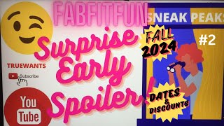 FabFitFun SPOILER Fall 2024 2nd Early SneakPeeks amp Box Design Reveal Customization Date amp Discount [upl. by Fabiano]