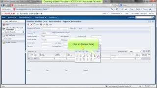 Entering a Basic Voucher  JDE E1 91  Accounts Payable [upl. by Namar]